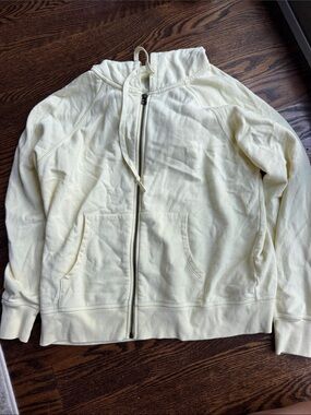 Leallo butter yellow Zip-Up Hoodie